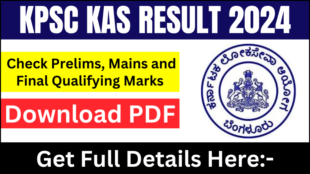 Karnataka KPSC KAS Cut Off Marks 2024