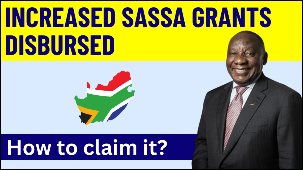 Increased SASSA grants Disbursed